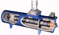 Direct Fired Thermal Oxidizer cut away