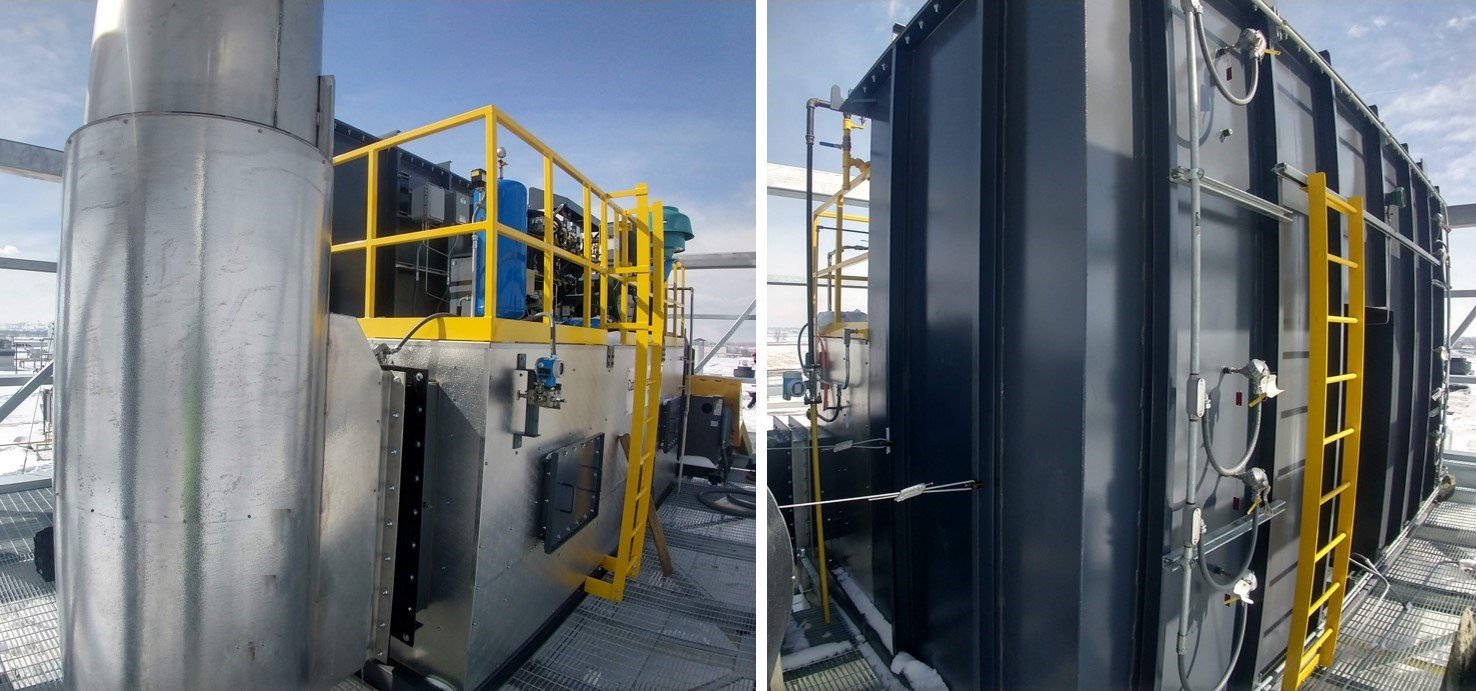 CPI RTO 8,000 SCFM Bakery Roof Platform