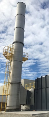 Catalytic Products Exhaust Stack with OSHA safety