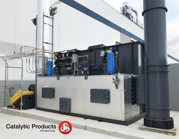 Oxidizer for metal decorating and controlling voc emissions