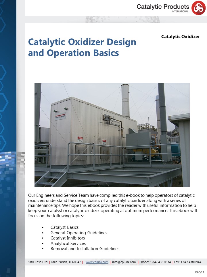 Catalytic Oxidizer Design and Operations Basics